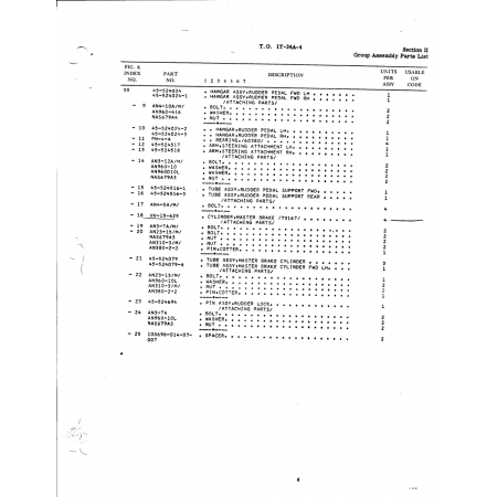 Aviation Part 45-524024-3 for Beech T34 Mentor Aircraft Aviation Part 45-524024-3 for Beech T34 Mentor Aircraft