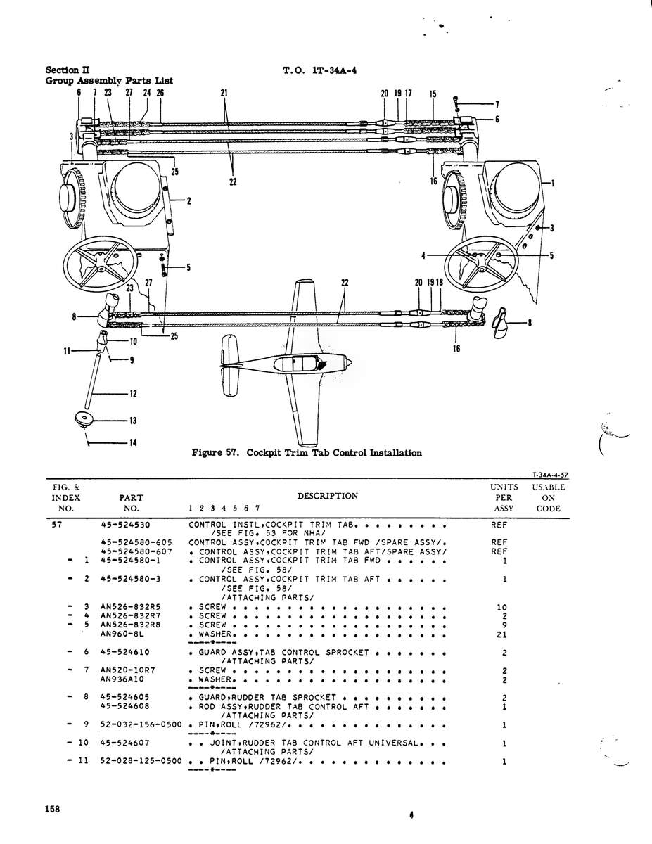 Truss-Head Machine Screw AN526-832R5 for Beechcraft T34 Mentor Aircraft