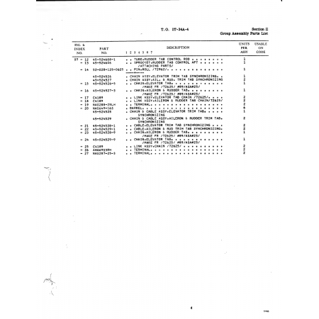 Aviation Part 45-524608-1 for Beech T34 Mentor Aircraft Aviation Part 45-524608-1 for Beech T34 Mentor Aircraft
