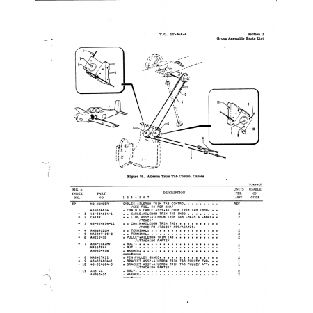 Aviation Part 45-524604-1 for Beech T34 Mentor Aircraft Aviation Part 45-524604-1 for Beech T34 Mentor Aircraft