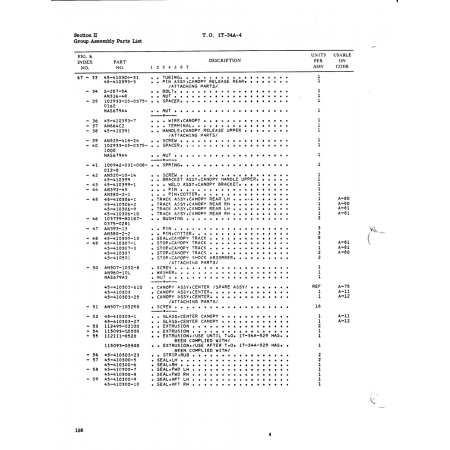 Aviation Part 45-410303-1 for Beech T34 Mentor Aircraft Aviation Part 45-410303-1 for Beech T34 Mentor Aircraft