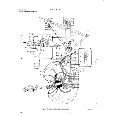 Aviation Part T-34A-4-70 for Beech T34 Mentor Aircraft Aviation Part T-34A-4-70 for Beech T34 Mentor Aircraft