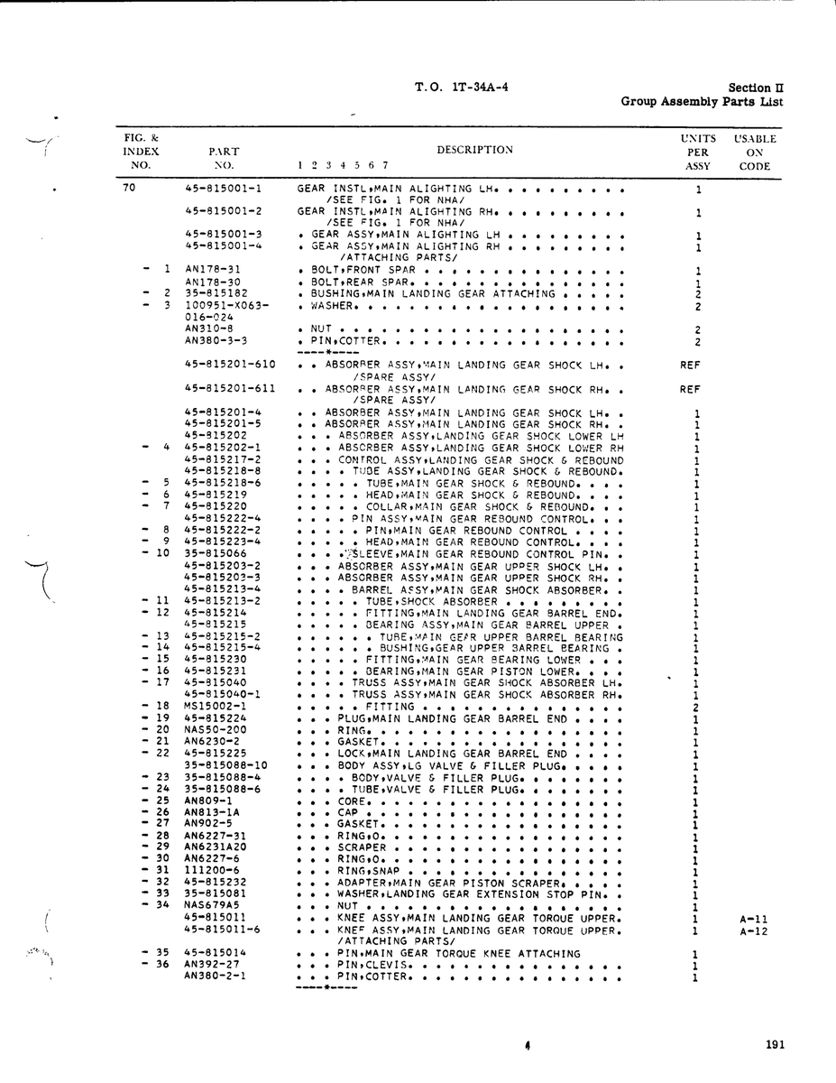 Aviation Part 45-815213-2 for Beechcraft T34 Mentor Aircraft