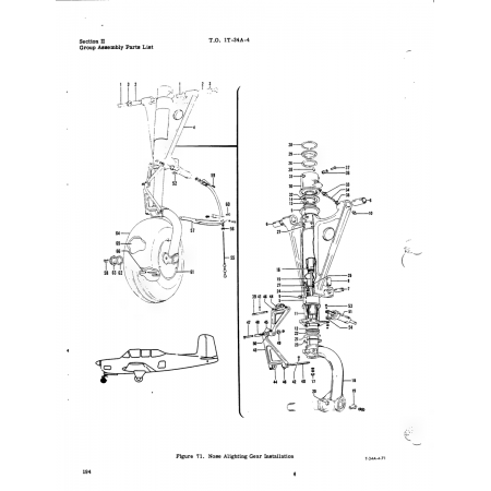Aviation Part T-34A-4-71 for Beech T34 Mentor Aircraft Aviation Part T-34A-4-71 for Beech T34 Mentor Aircraft