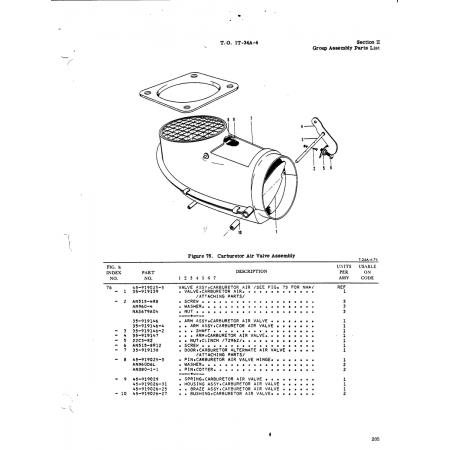 Aviation Part 45-919026-25 for Beech T34 Mentor Aircraft Aviation Part 45-919026-25 for Beech T34 Mentor Aircraft