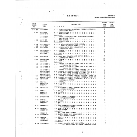 Aviation Part 534175-12 for Beech T34 Mentor Aircraft Aviation Part 534175-12 for Beech T34 Mentor Aircraft