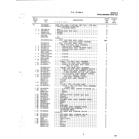 Aviation Part 820129-4 for Beech T34 Mentor Aircraft
