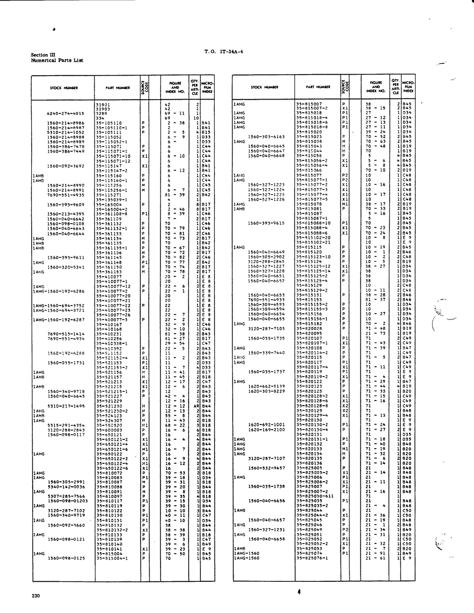 Aviation Part 815102-21 for Beech T34 Mentor Aircraft