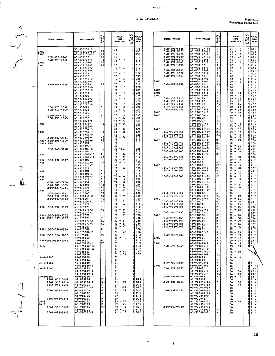 Aviation Part 920056-11 for Beechcraft T34 Mentor Aircraft