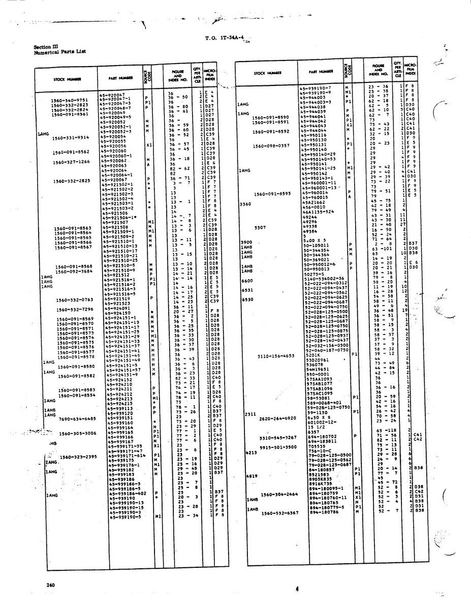 Aviation Part 921510-1 for Beechcraft T34 Mentor Aircraft