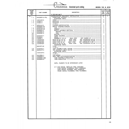 Aviation Part 0452007-2-791 for Cessna 150 Aircraft Aviation Part 0452007-2-791 for Cessna 150 Aircraft