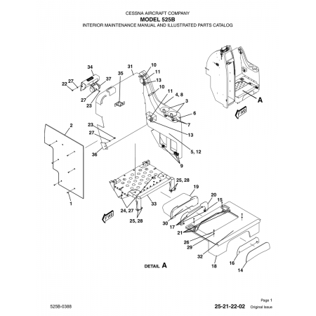 Original Issue 25-21-22-02 for Cessna 525B Aircraft Original Issue 25-21-22-02 for Cessna 525B Aircraft