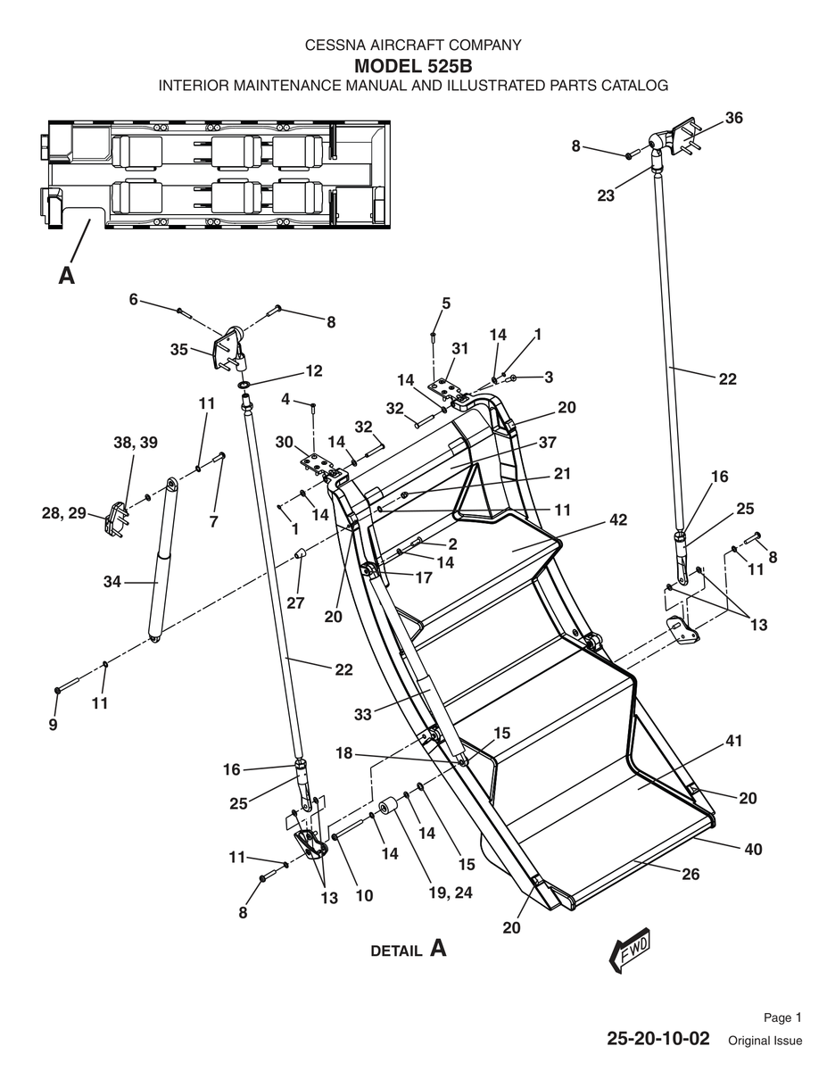 Original Issue 25-20-10-02 for Cessna 525 Aircraft