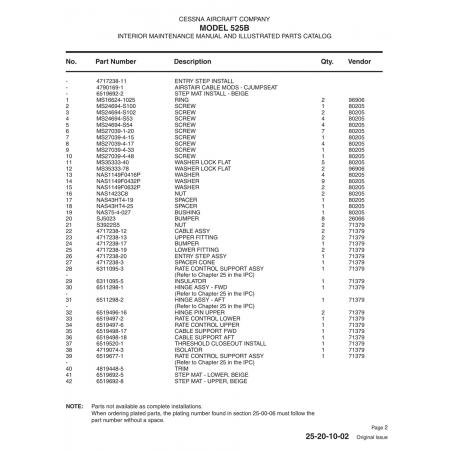 Military-Standard Aviation Hardware MS16624-1025 for Cessna 525B Aircraft Military-Standard Aviation Hardware MS16624-1025 for Cessna 525B Aircraft
