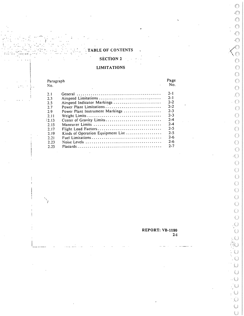 2.9 Power Plant instrument Markings 0000-000 for Piper PA-28 Cherokee Aircraft
