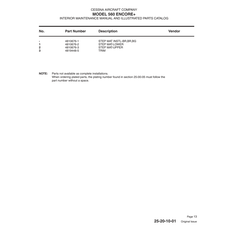 Aviation Part 4810676-3 for Cessna 560XL Aircraft