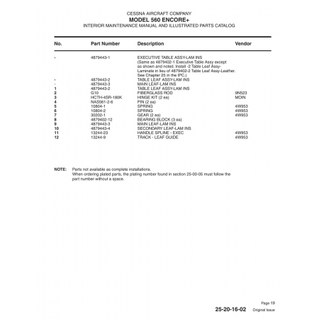 Aviation Part 13244-23 for Cessna 560 Aircraft Aviation Part 13244-23 for Cessna 560 Aircraft