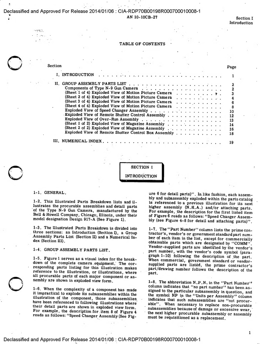 Aviation Part 0008-1 for Bell 49 Aircraft