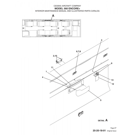 Original Issue 25-20-18-01 for Cessna 560 Aircraft Original Issue 25-20-18-01 for Cessna 560 Aircraft
