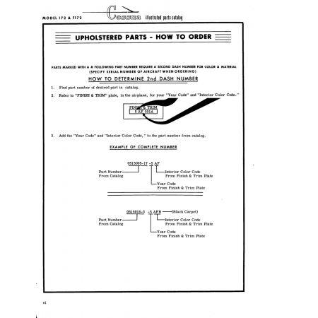 0515016-3 — 5 Afb ——{Black Carpet) for Cessna 172 Skyhawk