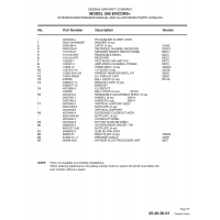 Aviation Part XMR120-01 for Cessna 560 Aircraft