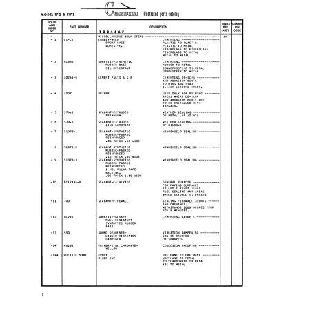 57946 — Sealant-E Xtruded Weather Sealing for Cessna 172 Skyhawk