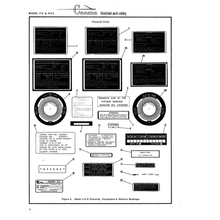 Element No. Caution 12 Volts D.C. Tn] 30 {60 | € [120 [150 G Roe 1250406-2 for Cessna 172 Skyhawk Aircraft