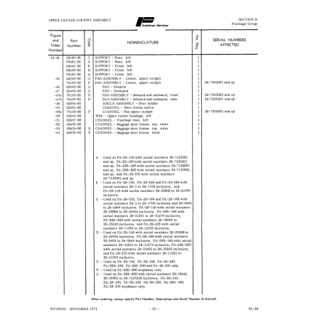 Aviation Part 62637-00 for Piper PA-28 Cherokee Aircraft Aviation Part 62637-00 for Piper PA-28 Cherokee Aircraft