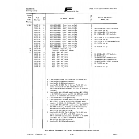 Aviation Part 67281-00 for Piper PA-28 Cherokee Aircraft Aviation Part 67281-00 for Piper PA-28 Cherokee Aircraft