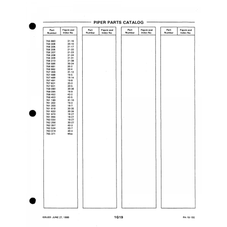 Aviation Part 30-35 for Piper PA-18-150 Aircraft Aviation Part 30-35 for Piper PA-18-150 Aircraft