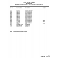 Aviation Part J722V for Cessna 750 Aircraft