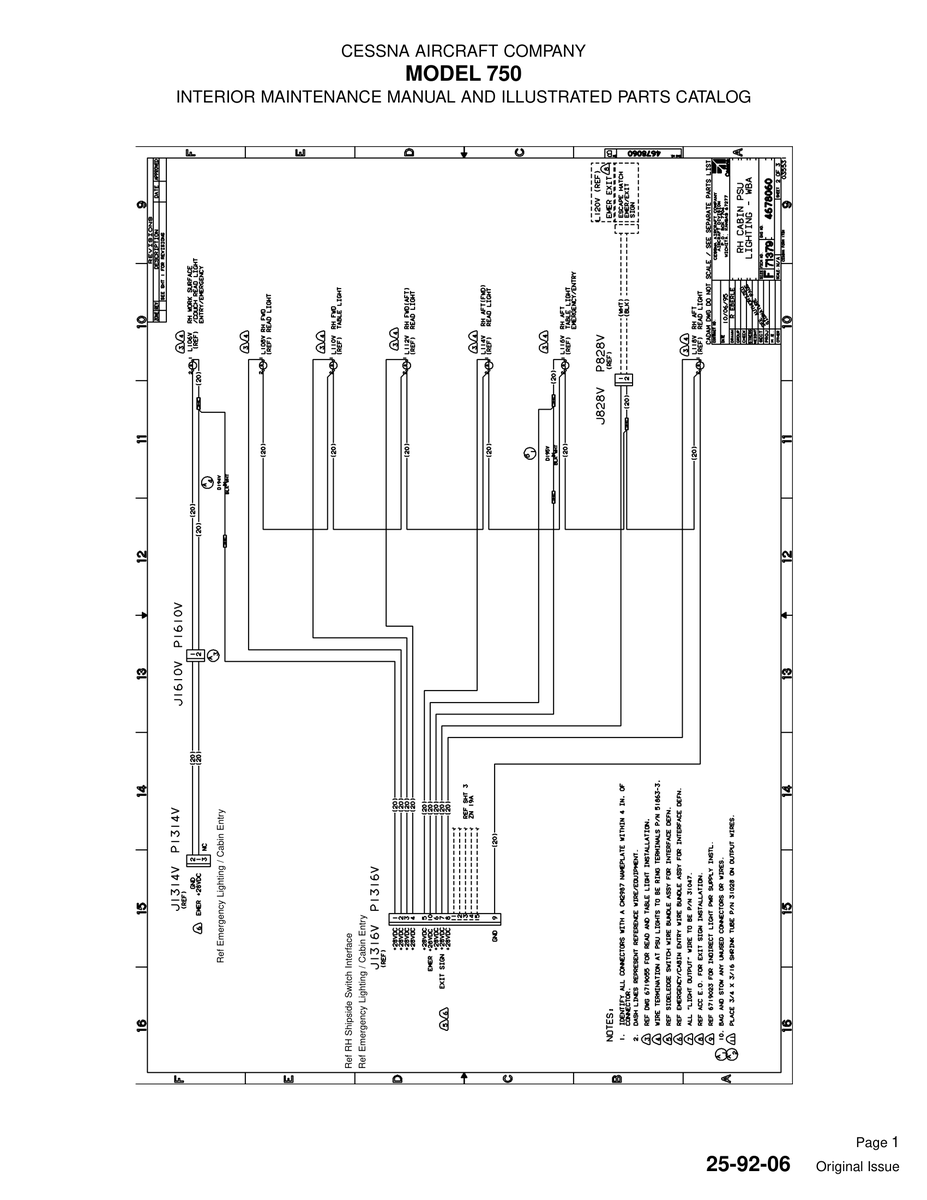 Original Issue 25-92-06 for Cessna 750 Aircraft