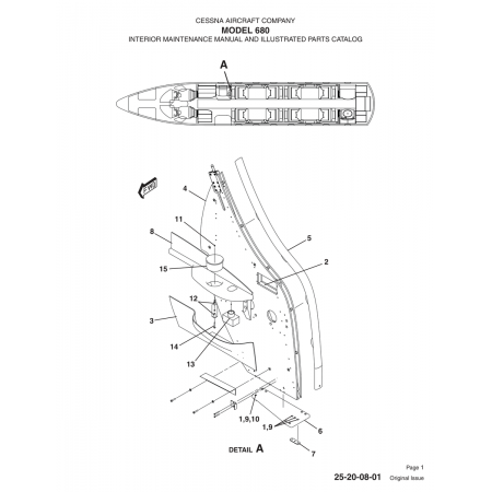 Original Issue (25-20-08-01) — Cessna 680 Original Issue (25-20-08-01) — Cessna 680