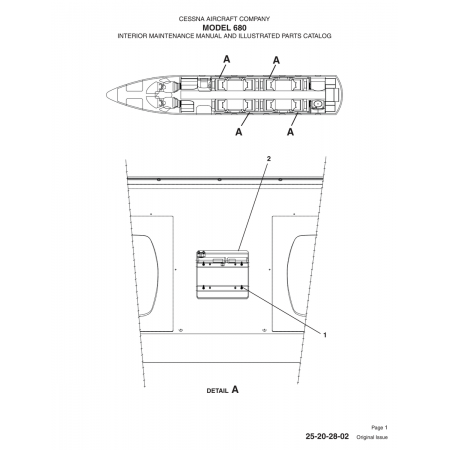 Original Issue (25-20-28-02) — Cessna 680 Original Issue (25-20-28-02) — Cessna 680
