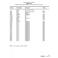 Aviation Part P806V for Cessna 750 Aircraft
