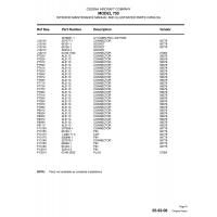 Aviation Part P811V for Cessna 750 Aircraft