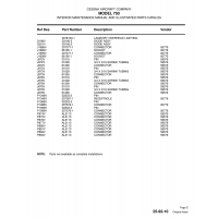 Aviation Part P880V for Cessna 750 Aircraft