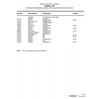 Aviation Part S3074-12 for Cessna 750 Aircraft