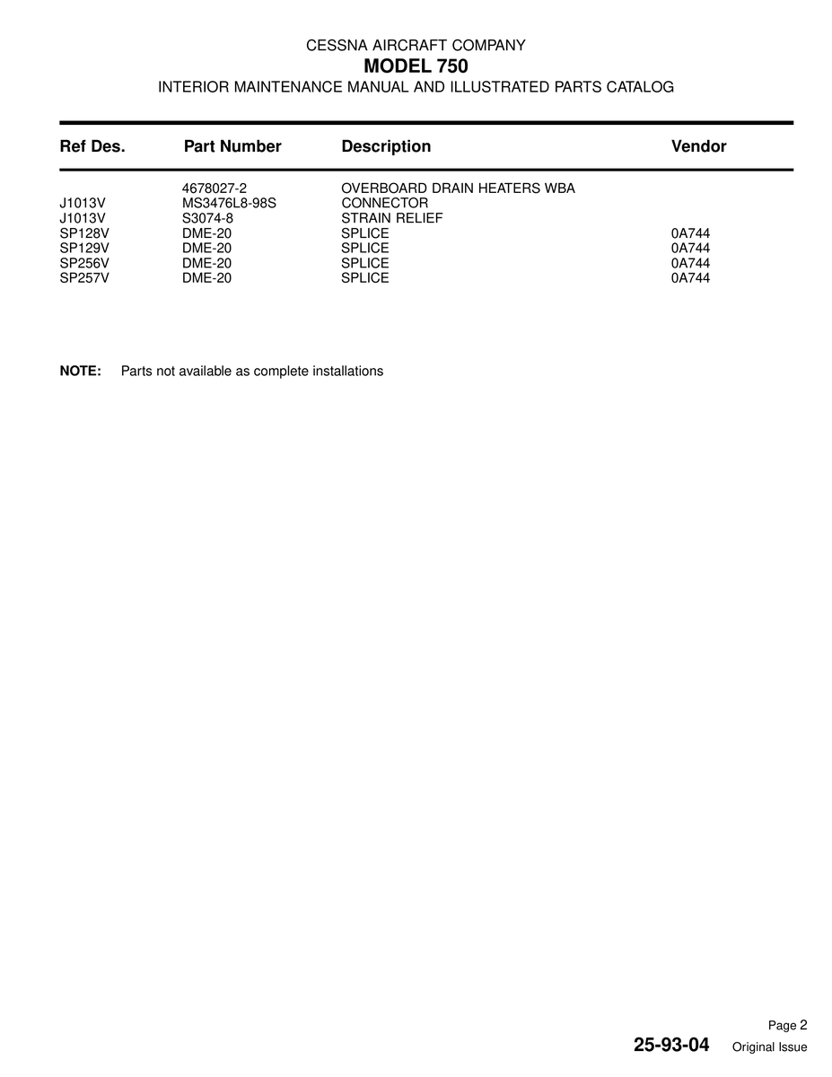 Aviation Part DME-20 for Cessna 750 Aircraft