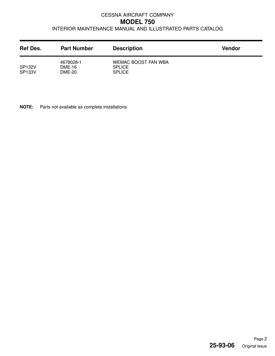 Aviation Part DME-16 for Cessna 750 Aircraft