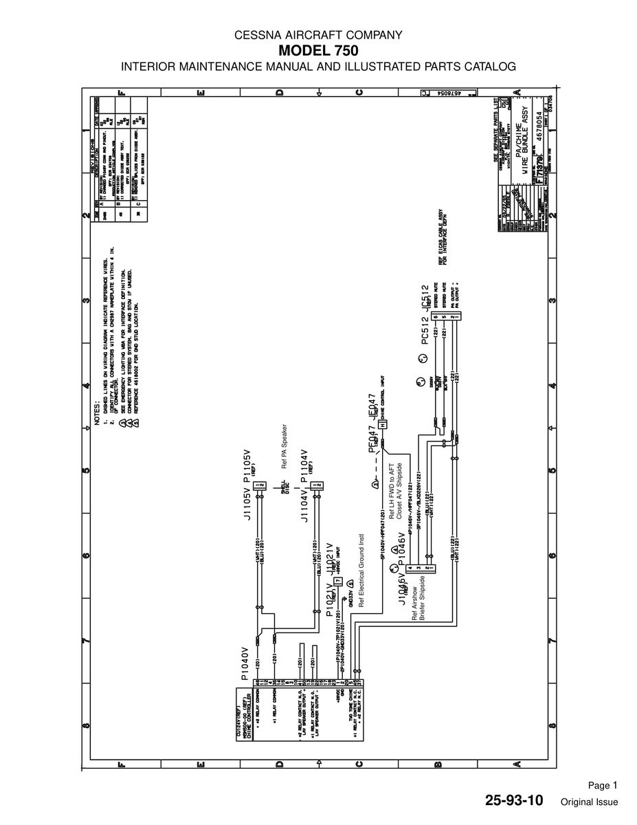 Original Issue 25-93-10 for Cessna 750 Aircraft