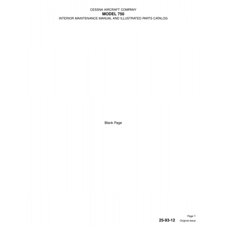 Original Issue (25-93-12) — Cessna 750