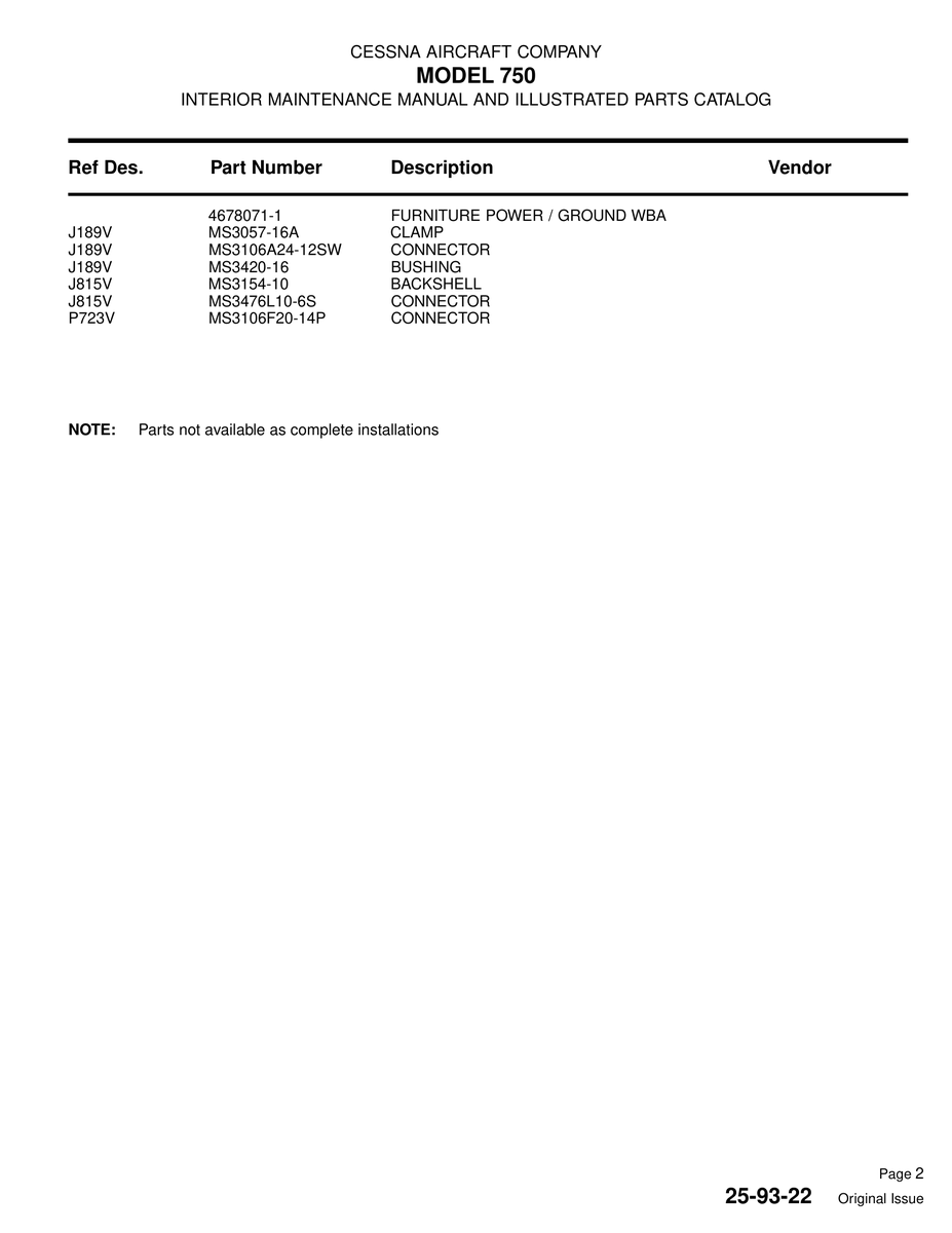 Military-Standard Aviation Hardware MS3106A24-12SW for Cessna 750 Aircraft