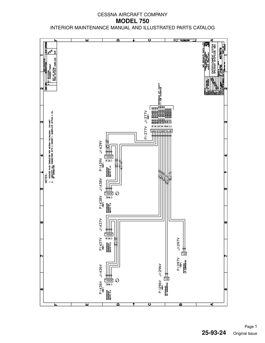 Original Issue 25-93-24 for Cessna 750 Aircraft