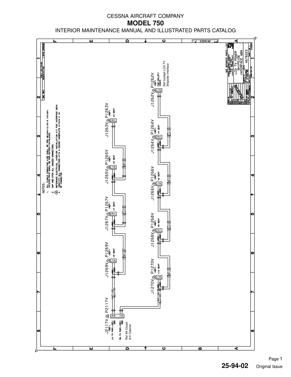 Original Issue 25-94-02 for Cessna 750 Aircraft