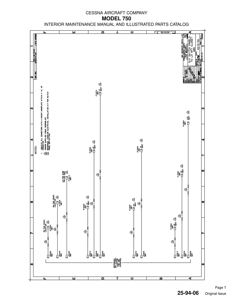 Original Issue 25-94-06 for Cessna 750 Aircraft