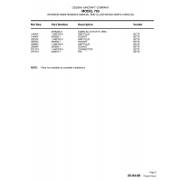 Aviation Part 1-480700-0 for Cessna 750 Aircraft Aviation Part 1-480700-0 for Cessna 750 Aircraft