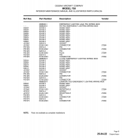 Aviation Part P2130V for Cessna 750 Aircraft