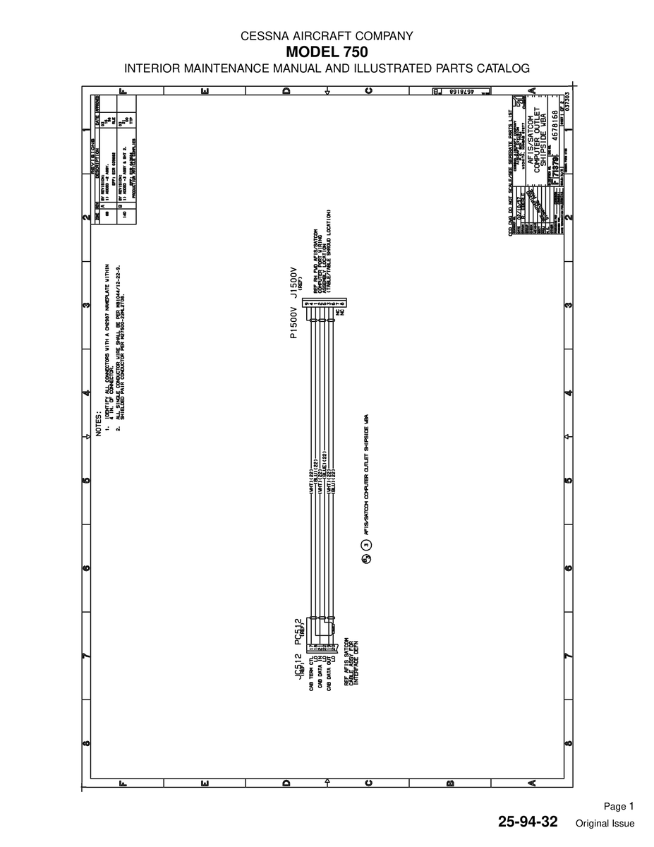 Original Issue 25-94-32 for Cessna 750 Aircraft