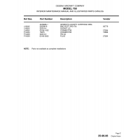 Aviation Part J1404V for Cessna 750 Aircraft